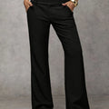 Pantalon Large Taille Haute Femme