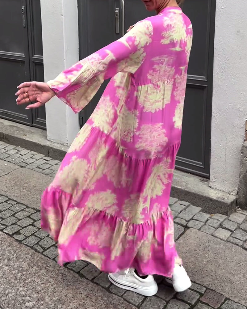 Robe Maxi Bohème Fleurie Femme