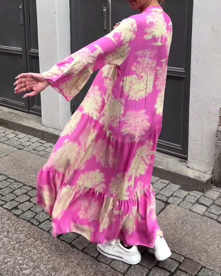 Robe Maxi Bohème Fleurie Femme