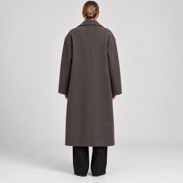Manteau Long à Double Boutonnage Femme