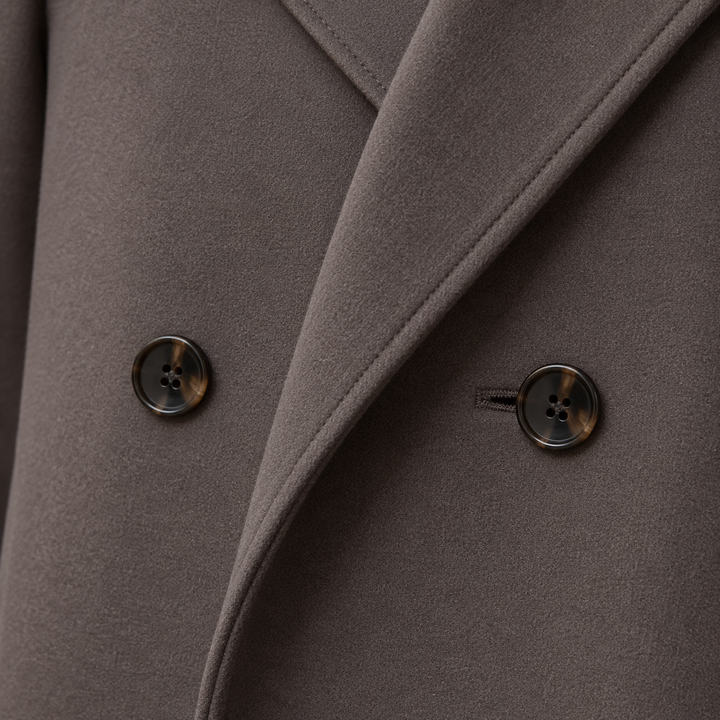 Manteau Long à Double Boutonnage Femme