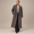 Manteau Long à Double Boutonnage Femme