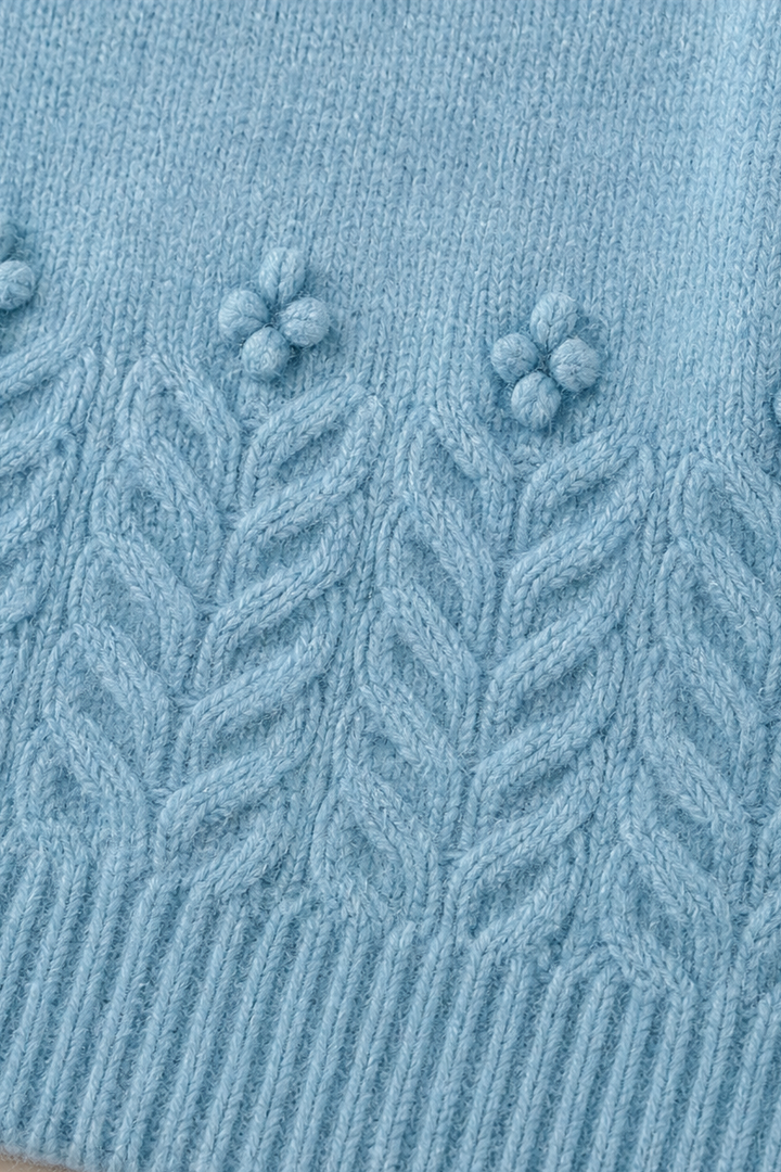 Pull En Maille À Motifs Floraux Femme