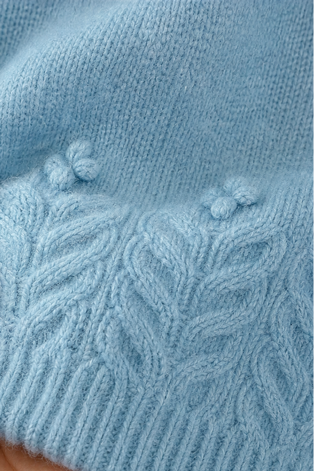 Pull En Maille À Motifs Floraux Femme