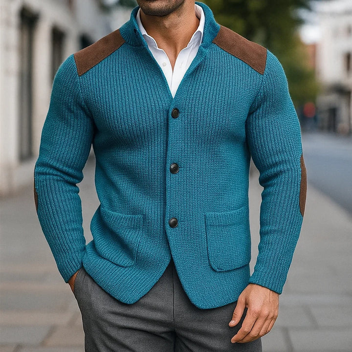 Gilet Col Montant Boutonné Homme