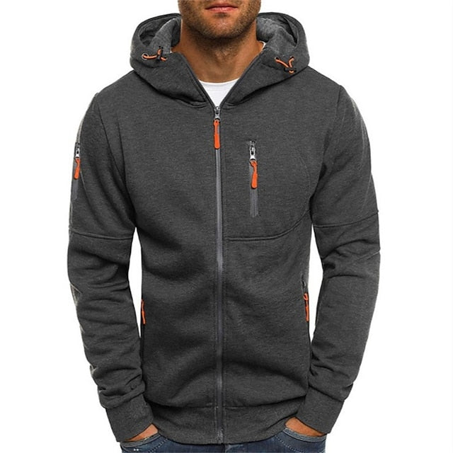 Sweat Zippé à Capuche Homme