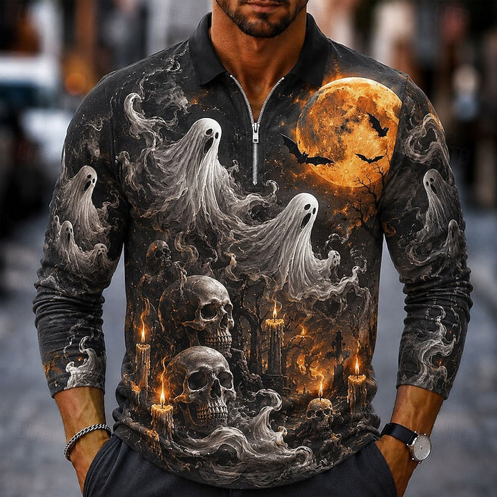 Polo Halloween Manches Longues Homme