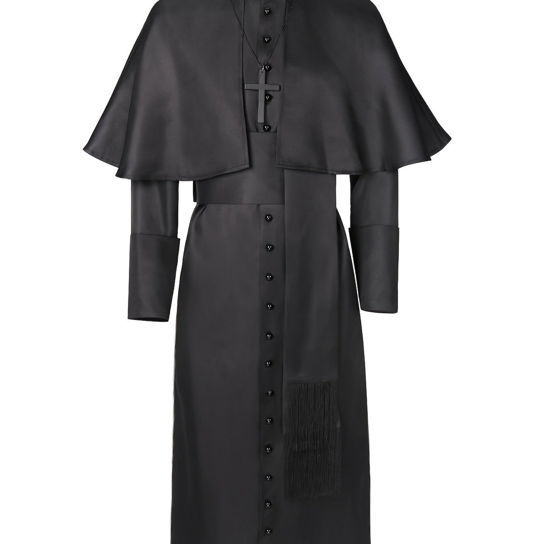 Costume Halloween Prêtre Sombre Homme