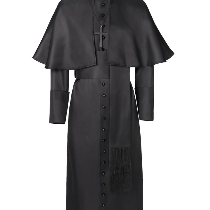 Costume Halloween Prêtre Sombre Homme