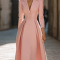 Women's fitted blazer midi dress