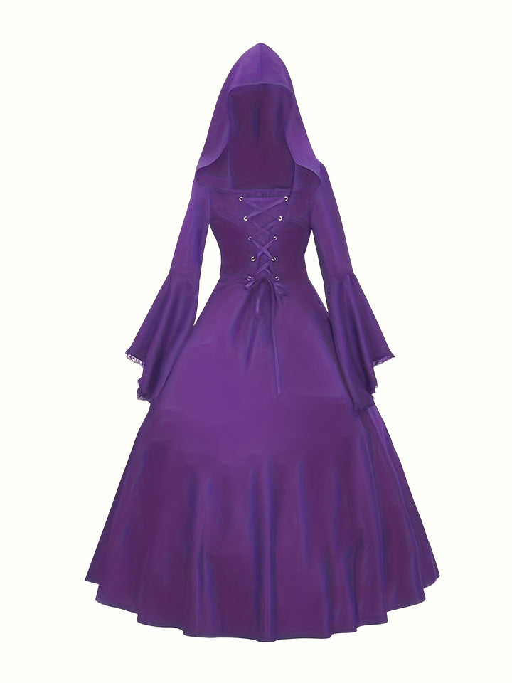 Costume Halloween Sorcière à Capuche Femme