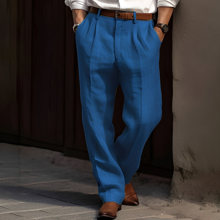 Pantalon Tailleur Plissé Homme
