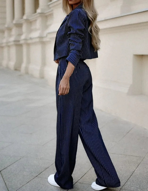 Ensemble Tailleur Rayé Femme