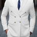 Costume Croisé à Double Boutonnage Homme