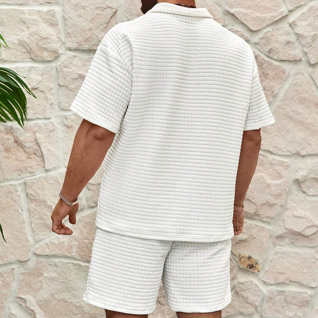 Ensemble Polo Short Texturé Homme