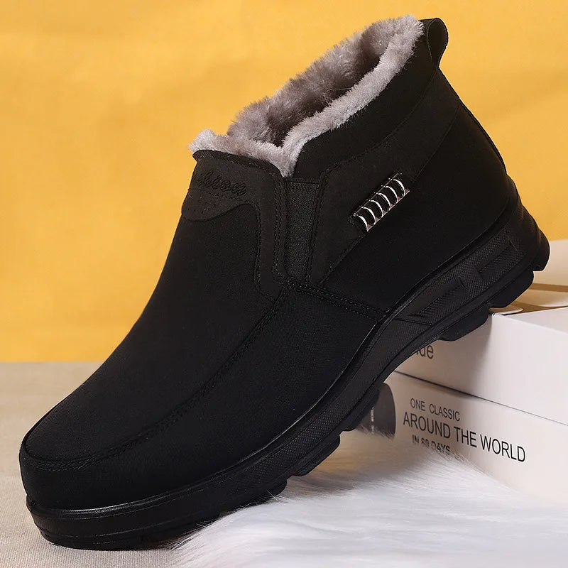 Bottines Montantes Doublées Effet Fourrure Homme