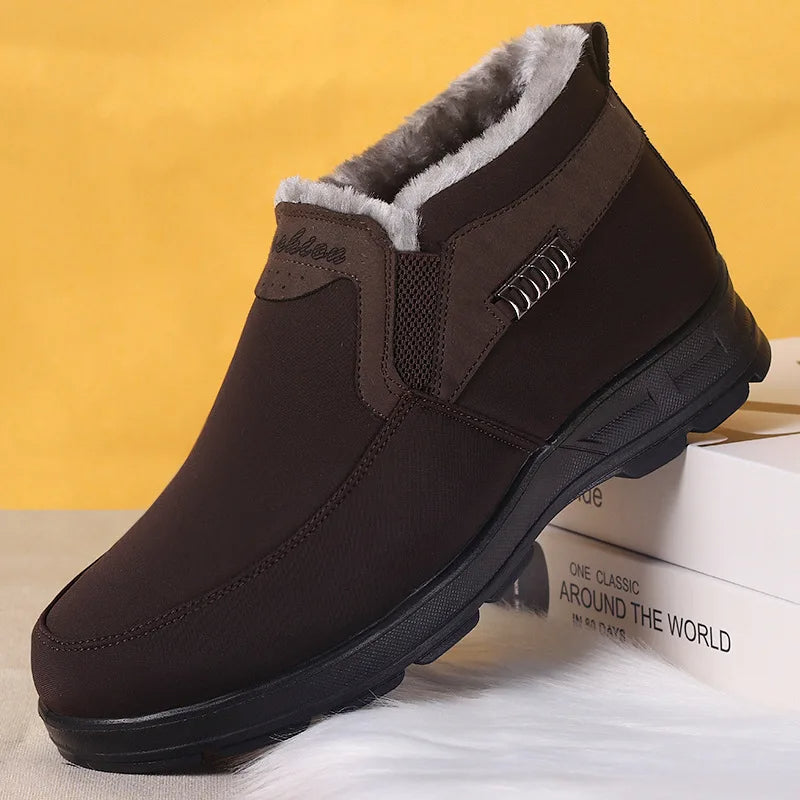 Bottines Montantes Doublées Effet Fourrure Homme