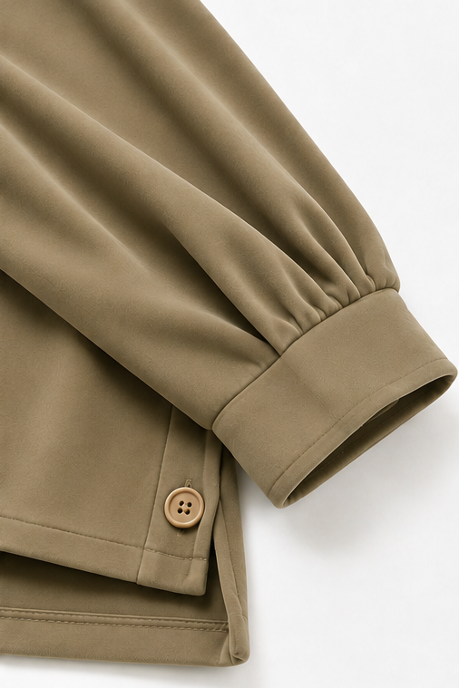 Ensemble 2 Pièces Haut À Col Chemise Et Pantalon Large Femme