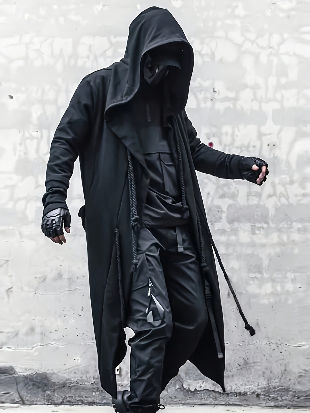 Gilet Long à Capuche Halloween Streetwear Homme