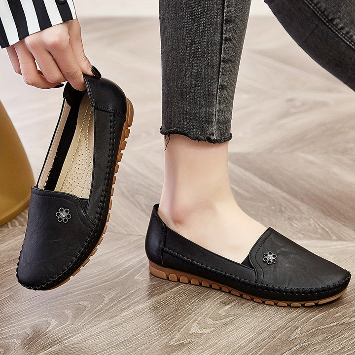 Mocassins Plats à Bout Rond Femme
