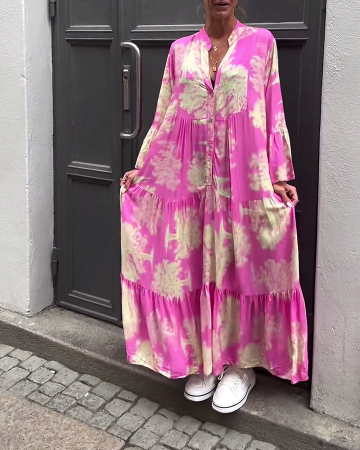 Robe Maxi Bohème Fleurie Femme