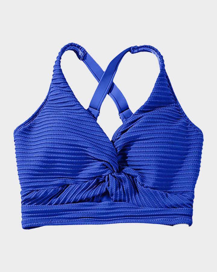 Bikini Côtelé Taille Haute Femme