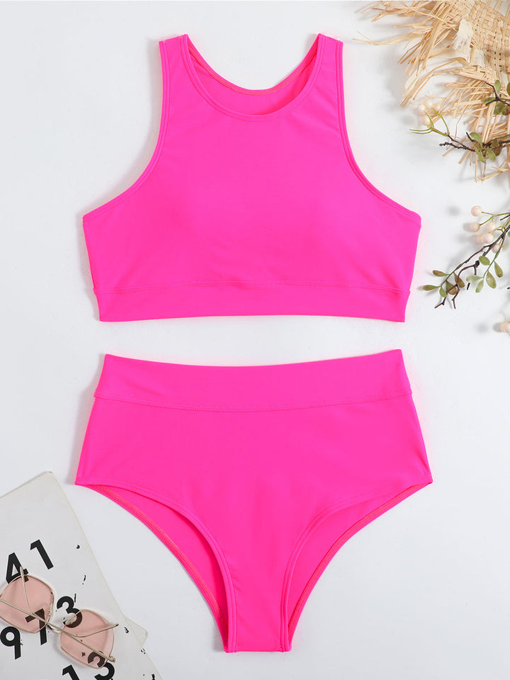 Bikini Sport Taille Haute Femme