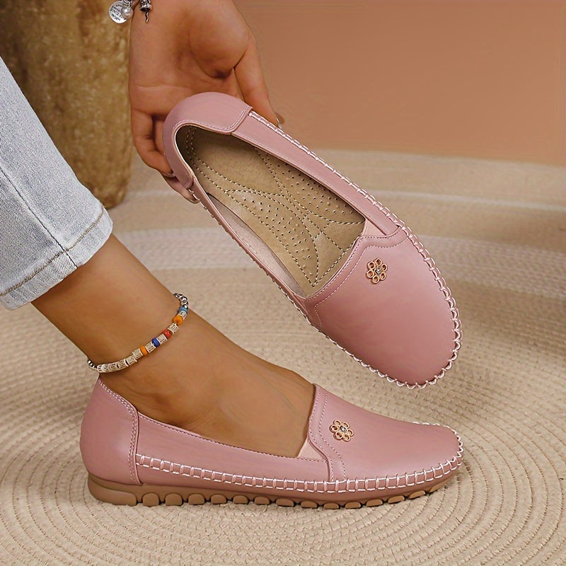 Mocassins Plats à Bout Rond Femme