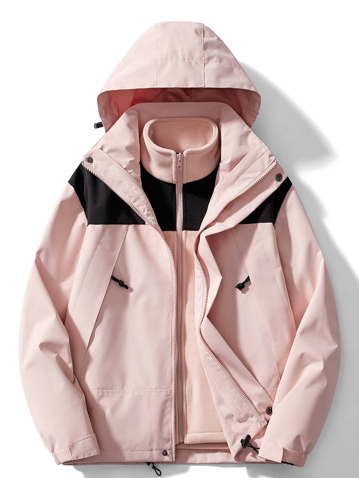 Veste à Capuche et Effet Superposé Homme