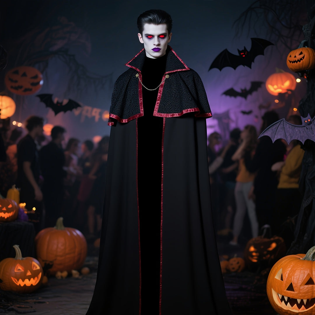Cape Vampire à Col Montant Homme