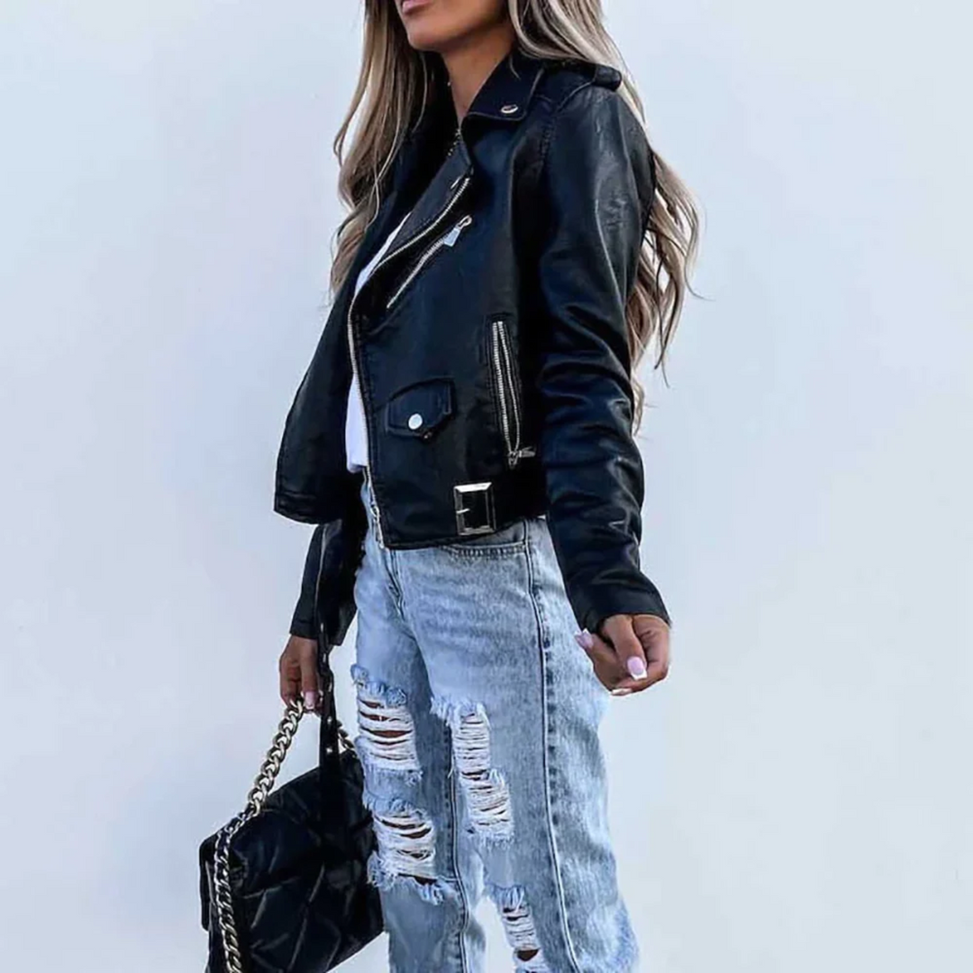 Veste Motard Biker Femme