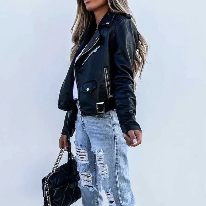 Veste Motard Biker Femme