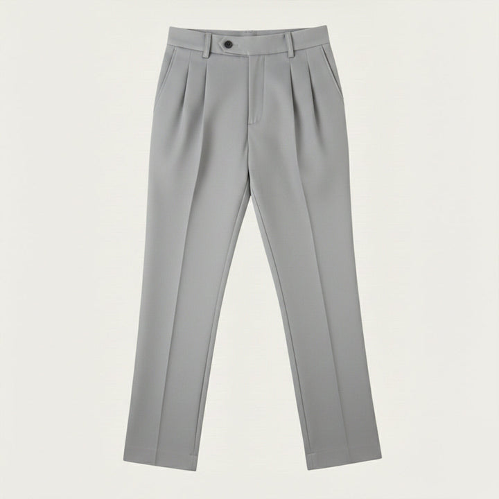 Pantalon à Pinces Coupe Droite Homme