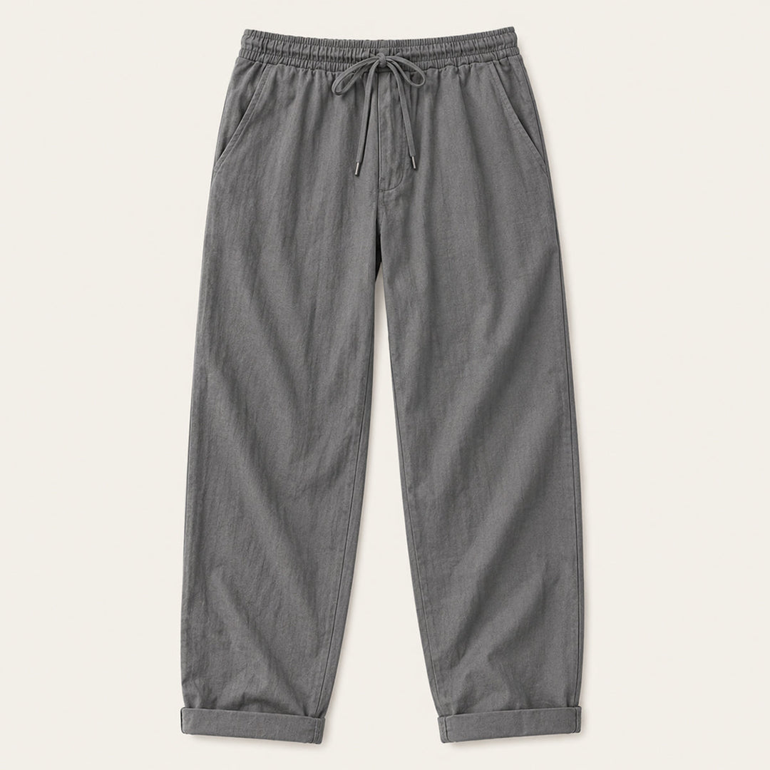 Pantalon Décontracté avec Cordon à la Taille Homme