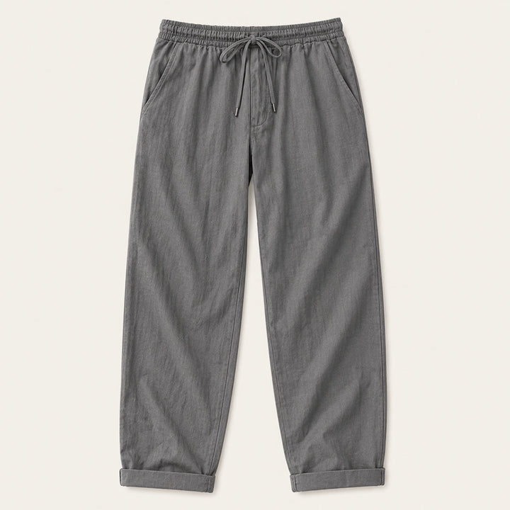 Pantalon Décontracté avec Cordon à la Taille Homme