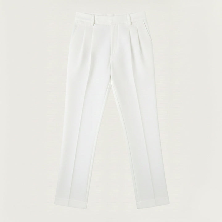 Pantalon à Pinces Coupe Droite Homme