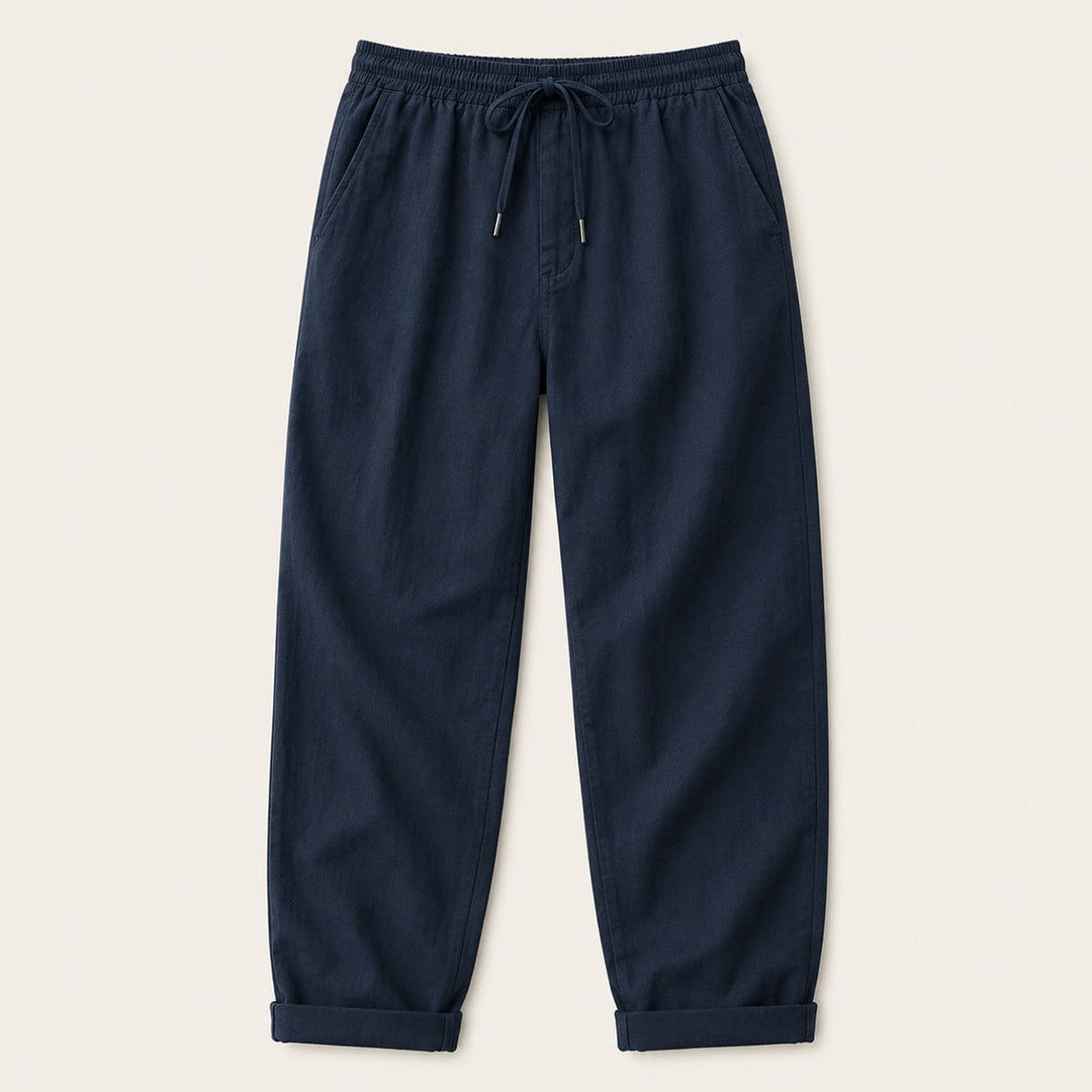 Pantalon Décontracté avec Cordon à la Taille Homme