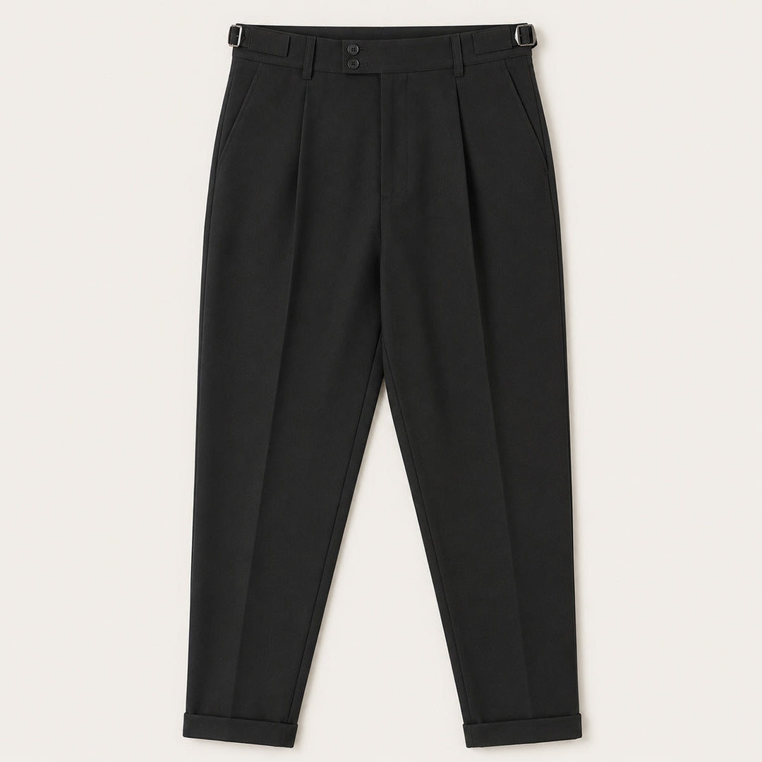 Pantalon à Pinces Coupe Fusélée Homme