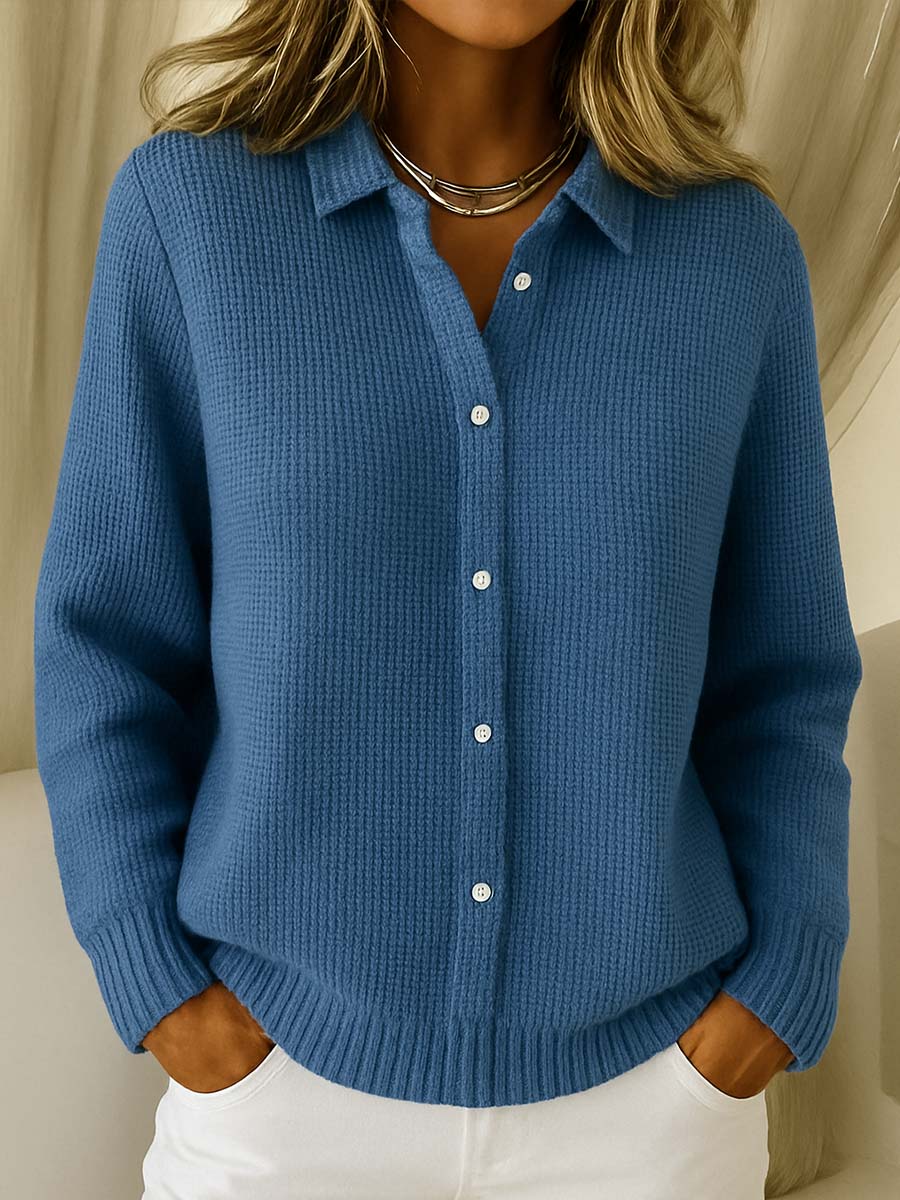 Cardigan En Maille Boutonné Femme