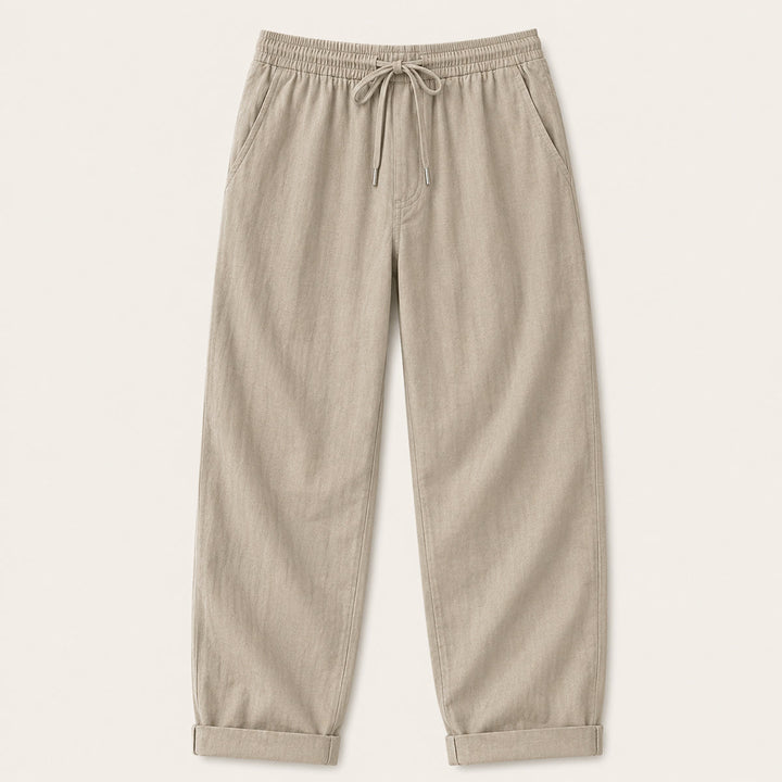 Pantalon Décontracté avec Cordon à la Taille Homme