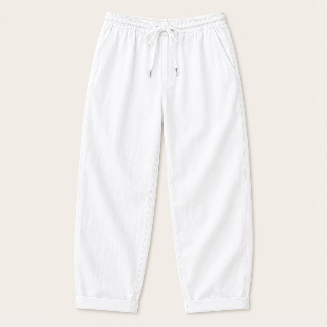 Pantalon Décontracté avec Cordon à la Taille Homme