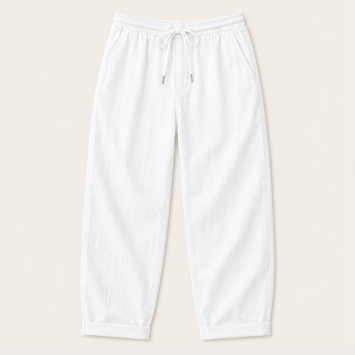 Pantalon Décontracté avec Cordon à la Taille Homme