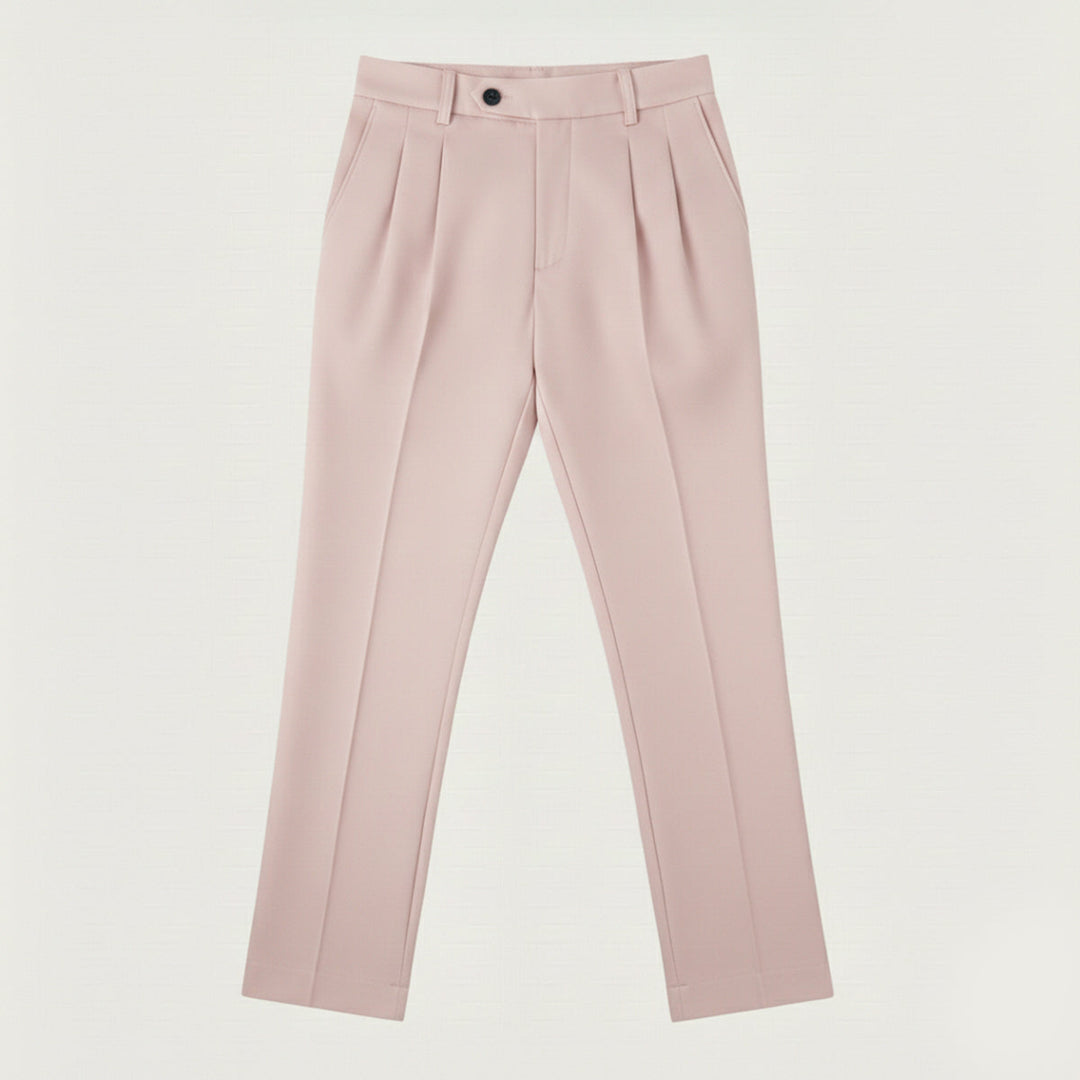 Pantalon à Pinces Coupe Droite Homme