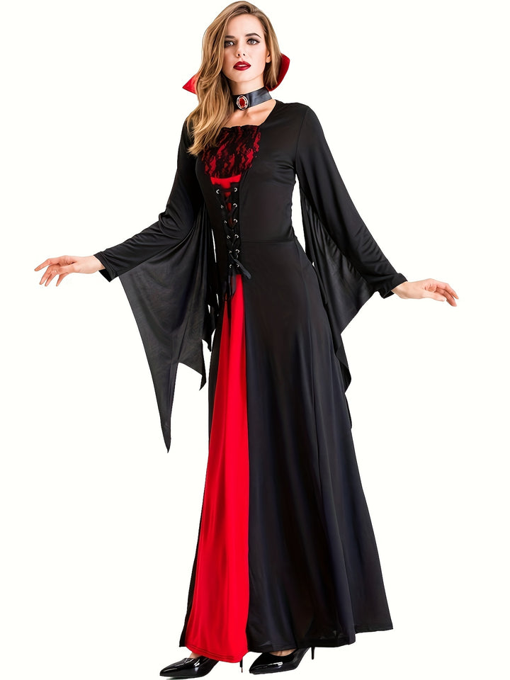 Déguisement Vampire Halloween Robe Longue Femme