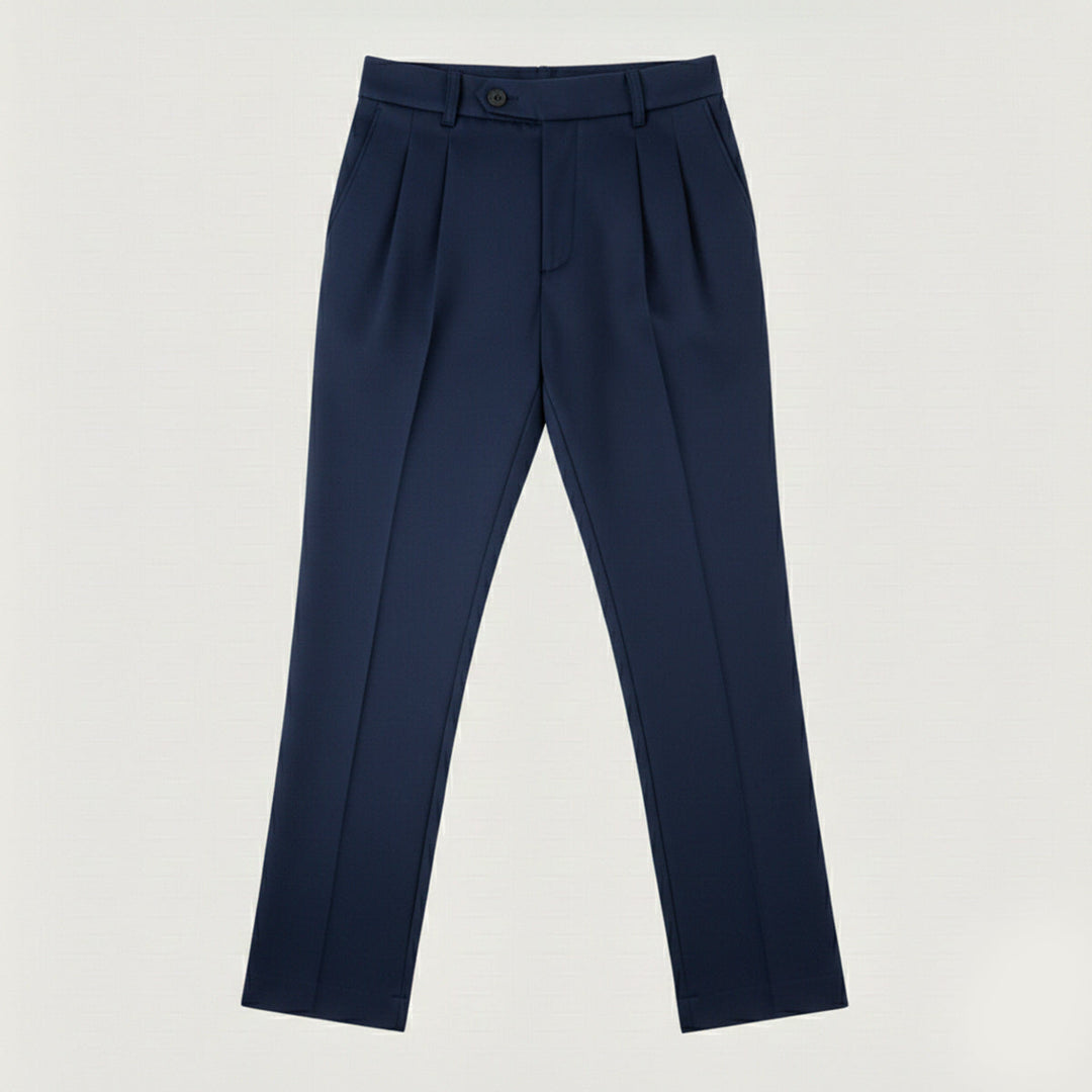 Pantalon à Pinces Coupe Droite Homme
