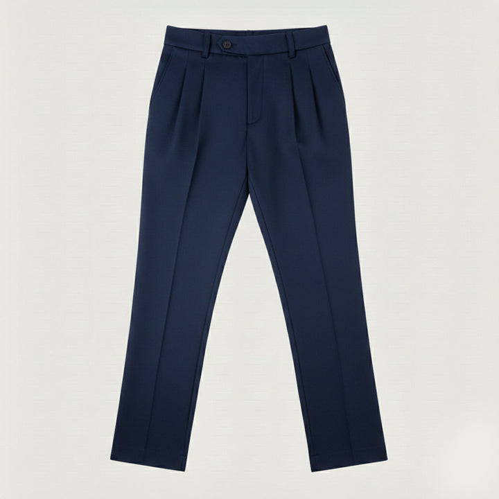 Pantalon à Pinces Coupe Droite Homme