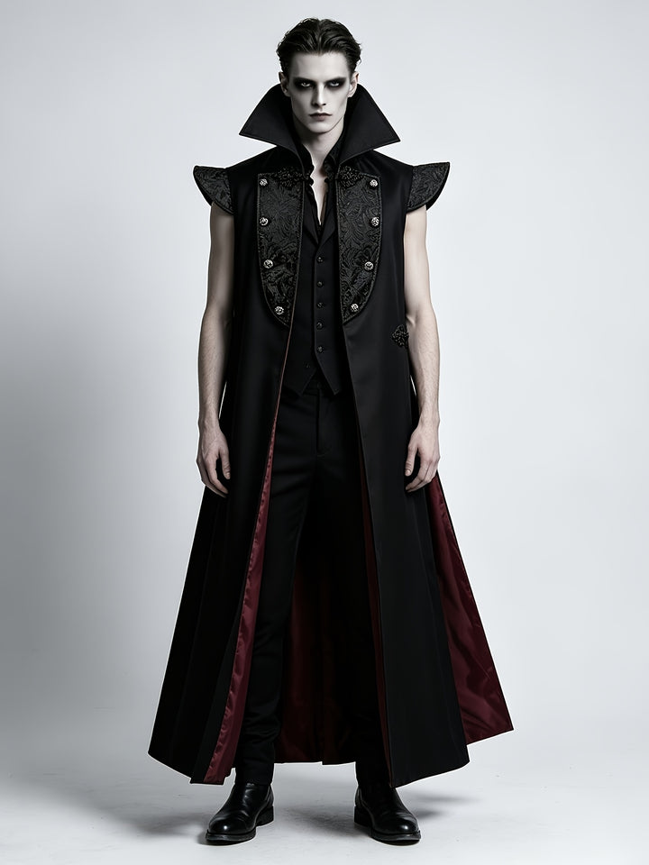 Déguisement Vampire Halloween à Col Haut Homme