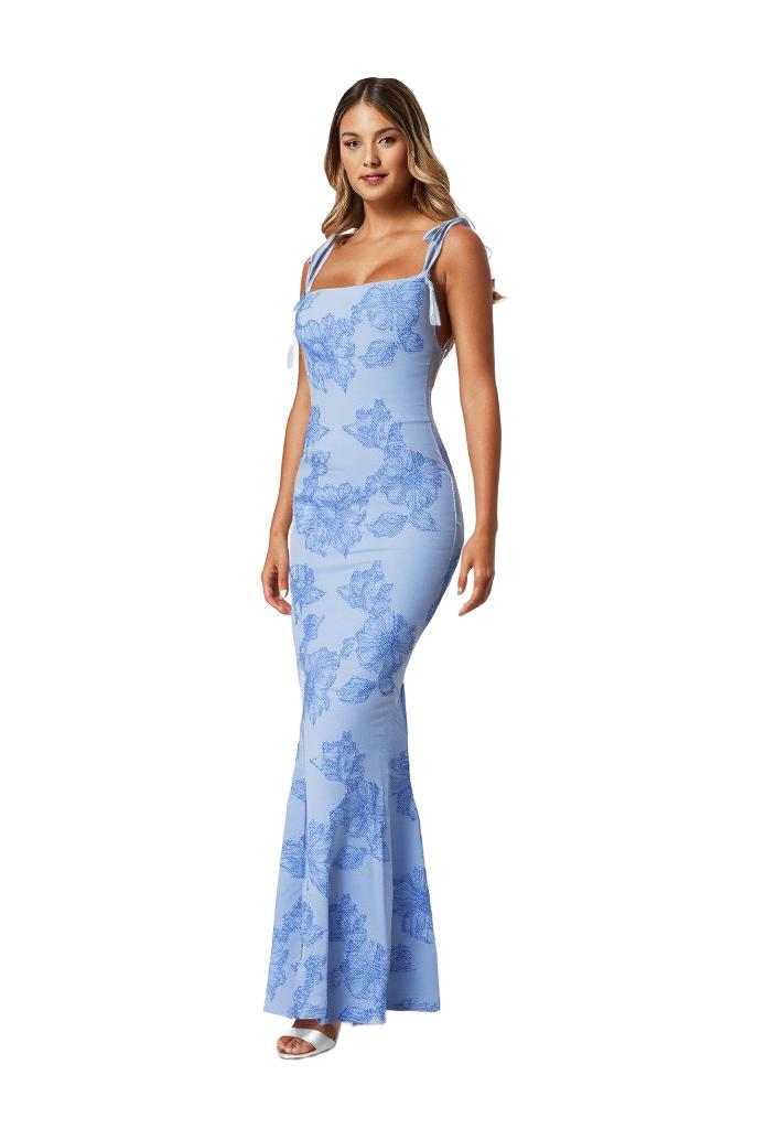 Robe Maxi Fleurie Sirène Femme