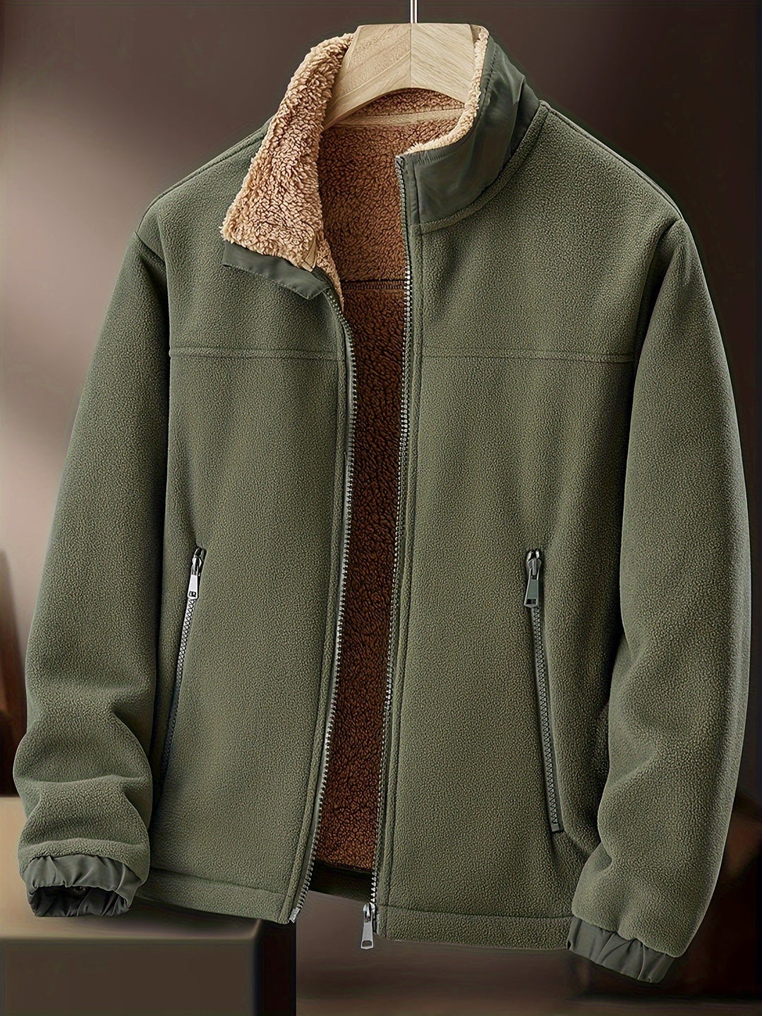 Veste Doublée Effet Sherpa Homme