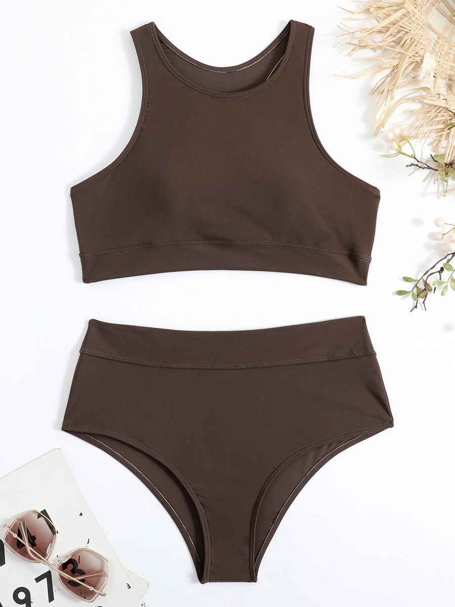 Bikini Sport Taille Haute Femme